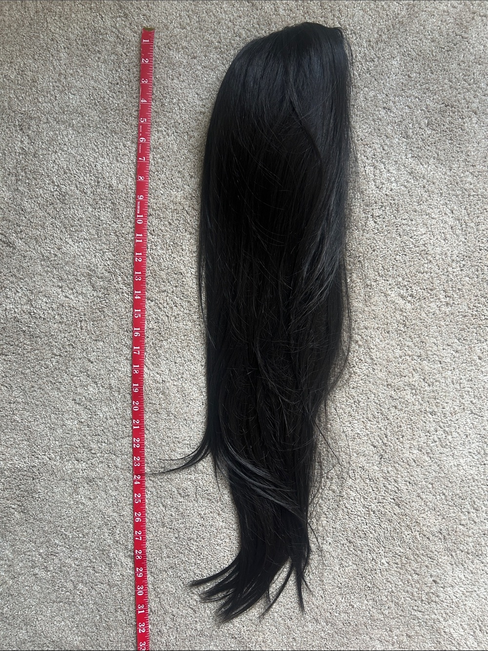 Black 1B Remy hair Wig - Long Straight